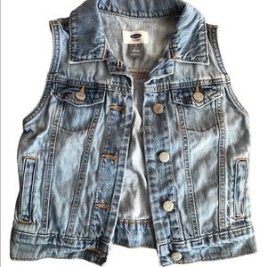 Girl’s Old Navy Denim Vest Size S